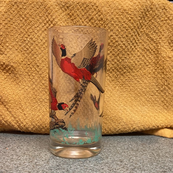 22k gold pheasant hunting Atlas Glass tumbler - Picture 3 of 6